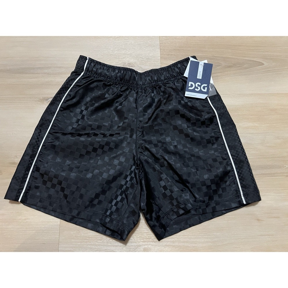 NWT DSG Woven‎ Soccer Shorts Performance Boys Youth Sports Medium Black Nylon